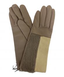 Franc franc（フランフラン）の古着「レザーグローブ」｜ブラウン×ベージュ