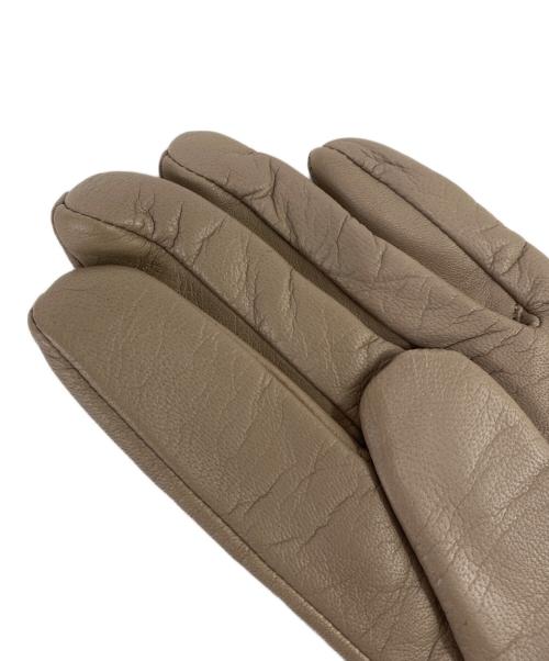 Franc franc（フランフラン）Franc franc (フランフラン) レザーグローブ ブラウン×ベージュの古着・服飾アイテム