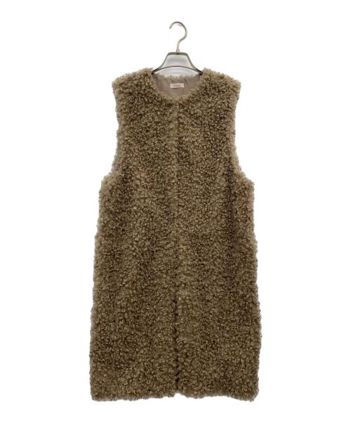 freada（フリーダ）freada (フリーダ) ロングベスト ブラウン サイズ:Ｆの古着・服飾アイテム