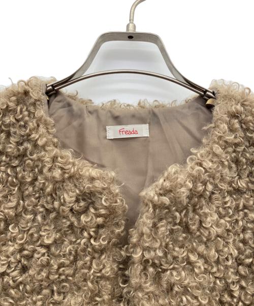 freada（フリーダ）freada (フリーダ) ロングベスト ブラウン サイズ:Ｆの古着・服飾アイテム