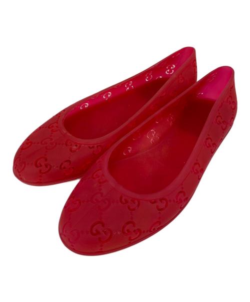 GUCCI（グッチ）GUCCI (グッチ) ラバーソールシューズ レッド サイズ:38の古着・服飾アイテム