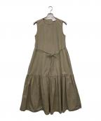 UNITED ARROWSユナイテッドアローズ）の古着「ティアード マキシ ワンピース」｜ベージュ