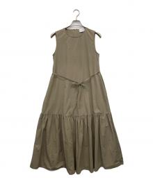 UNITED ARROWS（ユナイテッドアローズ）の古着「ティアード マキシ ワンピース」｜ベージュ