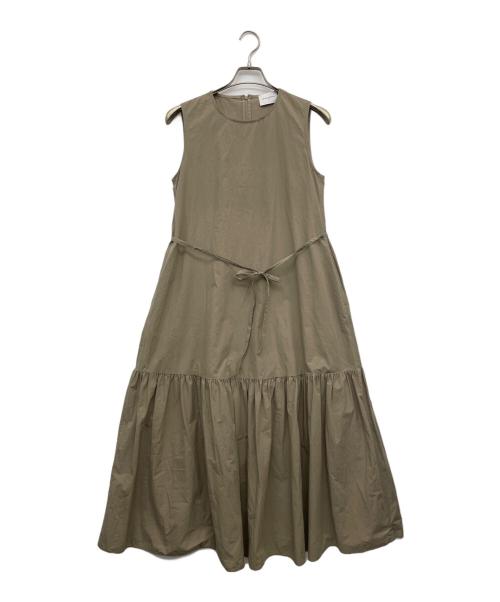UNITED ARROWS（ユナイテッドアローズ）UNITED ARROWS (ユナイテッドアローズ) ティアード マキシ ワンピース ベージュ サイズ:38の古着・服飾アイテム