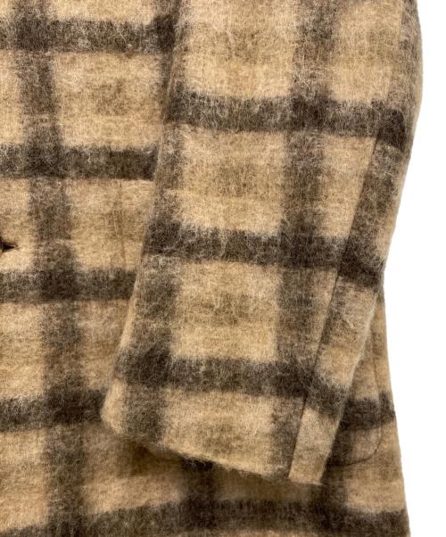 HEVO（イーヴォ）Hevo (イーヴォ) ウールポリエステルステンカラーコート ブラウン サイズ:50 未使用品の古着・服飾アイテム