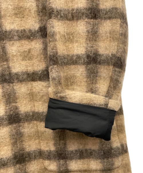 HEVO（イーヴォ）Hevo (イーヴォ) ウールポリエステルステンカラーコート ブラウン サイズ:50 未使用品の古着・服飾アイテム