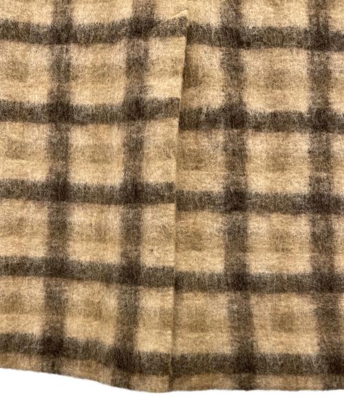 HEVO（イーヴォ）Hevo (イーヴォ) ウールポリエステルステンカラーコート ブラウン サイズ:50 未使用品の古着・服飾アイテム