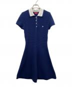 POLO BCSポロ・ビーシーエス）の古着「半袖ワンピース」｜ネイビー×ホワイト