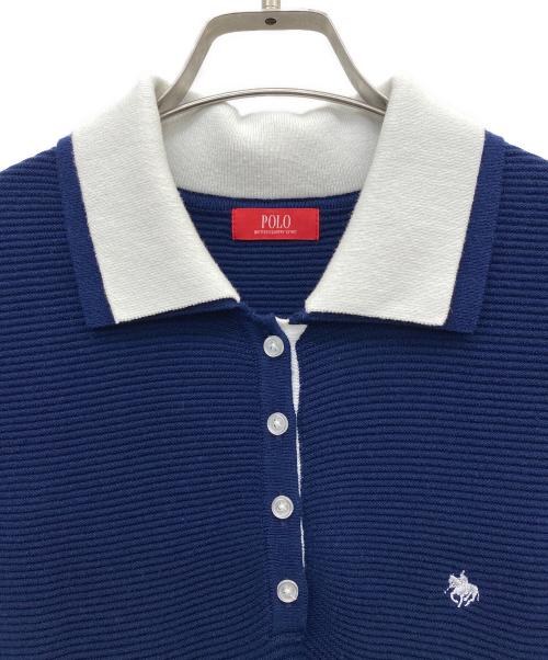 POLO BCS（ポロ・ビーシーエス）POLO BCS (ポロ・ビーシーエス) 半袖ワンピース ネイビー×ホワイト サイズ:1の古着・服飾アイテム