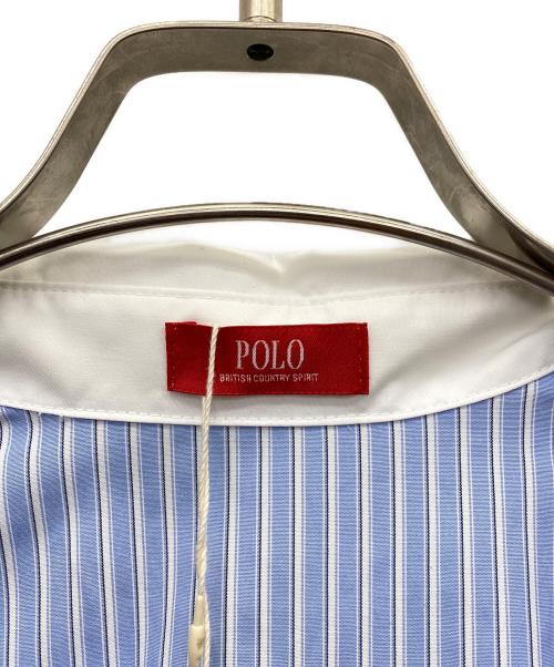 POLO BCS（ポロ・ビーシーエス）POLO BCS (ポロ・ビーシーエス) Rirandture (リランドチュール) ノースリーブワンピース ブルー×ホワイト サイズ:1の古着・服飾アイテム
