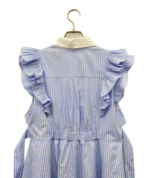 POLO BCS（ポロ・ビーシーエス）POLO BCS (ポロ・ビーシーエス) Rirandture (リランドチュール) ノースリーブワンピース ブルー×ホワイト サイズ:1の古着・服飾アイテム