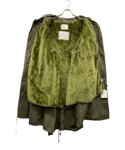 HOUSTON（ヒューストン）HOUSTON (ヒューストン) モッズコート グリーン サイズ:Lの古着・服飾アイテム