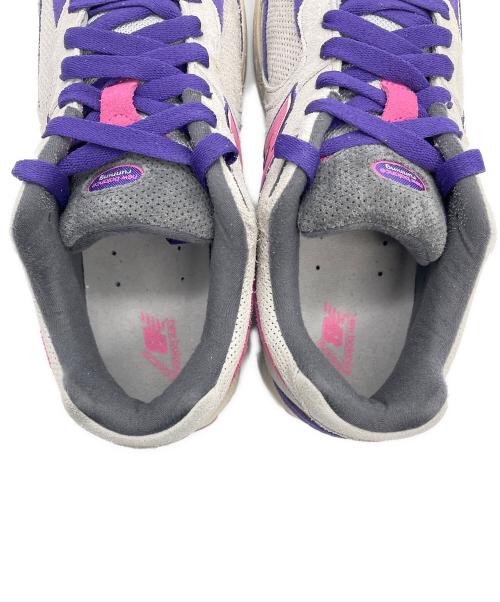 NEW BALANCE（ニューバランス）NEW BALANCE (ニューバランス) スニーカー グレー×パープル サイズ:28㎝の古着・服飾アイテム