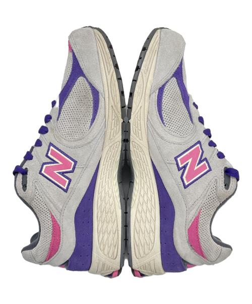 NEW BALANCE（ニューバランス）NEW BALANCE (ニューバランス) スニーカー グレー×パープル サイズ:28㎝の古着・服飾アイテム