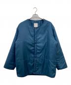 MARINA MILITAREマリーナミリターレ）の古着「ノーカラージャケット」｜ブルー