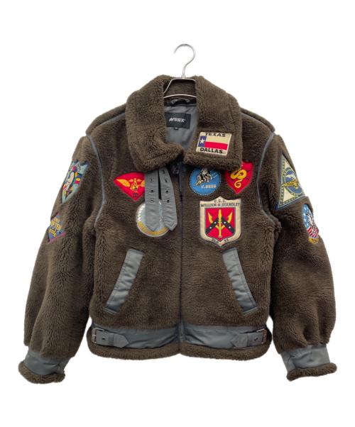 AVIREX（アヴィレックス）AVIREX (アヴィレックス) TOP GUN RETRO BOA B-3 ブラウン サイズ:Mの古着・服飾アイテム