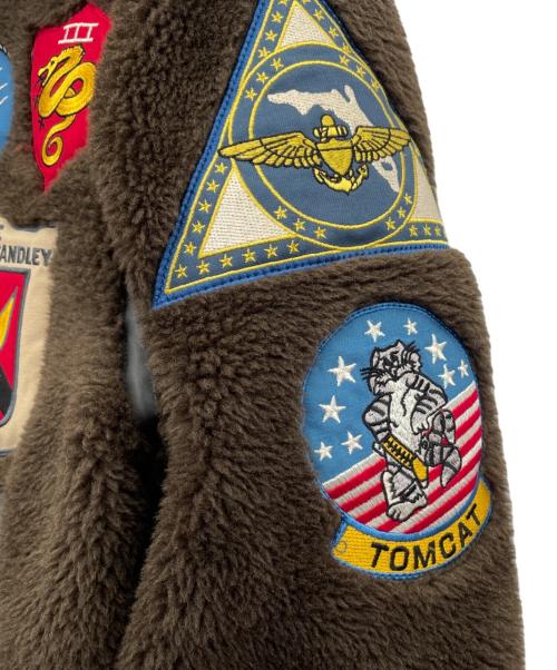 AVIREX（アヴィレックス）AVIREX (アヴィレックス) TOP GUN RETRO BOA B-3 ブラウン サイズ:Mの古着・服飾アイテム