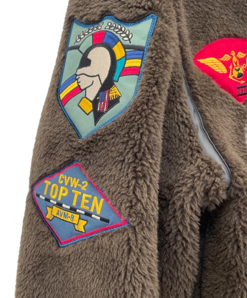 AVIREX（アヴィレックス）AVIREX (アヴィレックス) TOP GUN RETRO BOA B-3 ブラウン サイズ:Mの古着・服飾アイテム