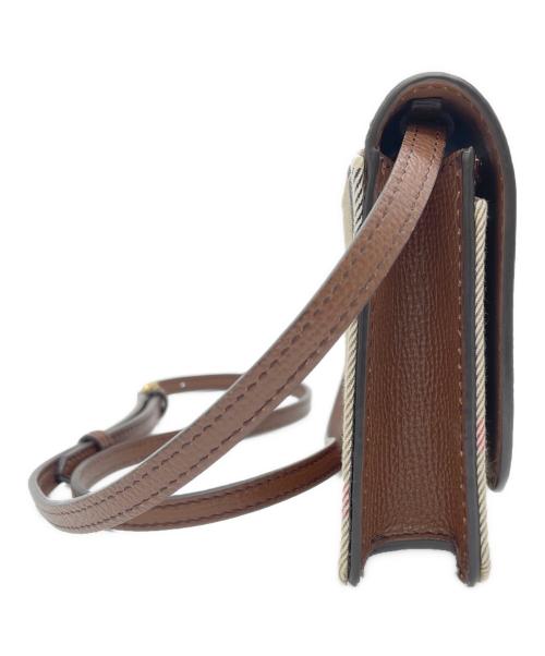 BURBERRY（バーバリー）BURBERRY (バーバリー) ショルダーバッグ ブラウンの古着・服飾アイテム