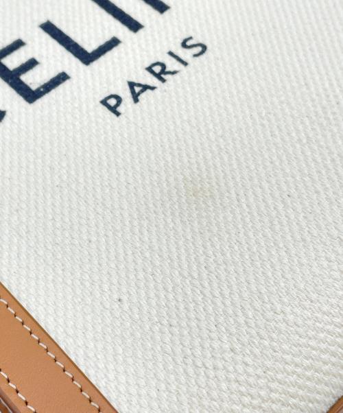 CELINE（セリーヌ）CELINE (セリーヌ) ショルダーバッグ ホワイト×ブラウンの古着・服飾アイテム