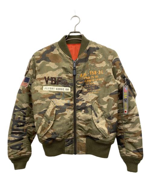 AVIREX（アヴィレックス）AVIREX (アヴィレックス) フライトジャケット カーキ サイズ:Ｍの古着・服飾アイテム