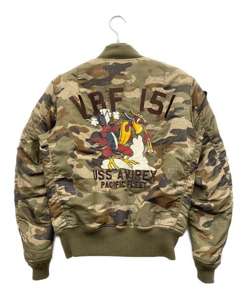 AVIREX（アヴィレックス）AVIREX (アヴィレックス) フライトジャケット カーキ サイズ:Ｍの古着・服飾アイテム