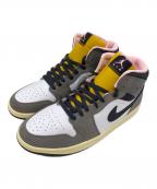 NIKEナイキ）の古着「AIR JORDAN 1 MID」｜グレー×ピンク×ブラック