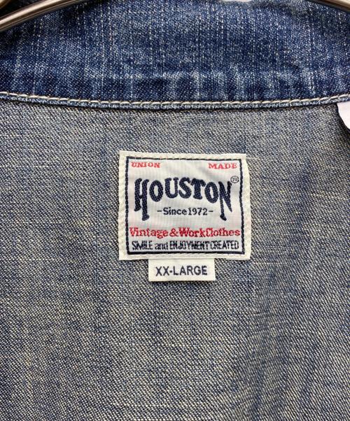 HOUSTON（ヒューストン）HOUSTON (ヒューストン) デニムシャツ ブルー サイズ:XXLの古着・服飾アイテム