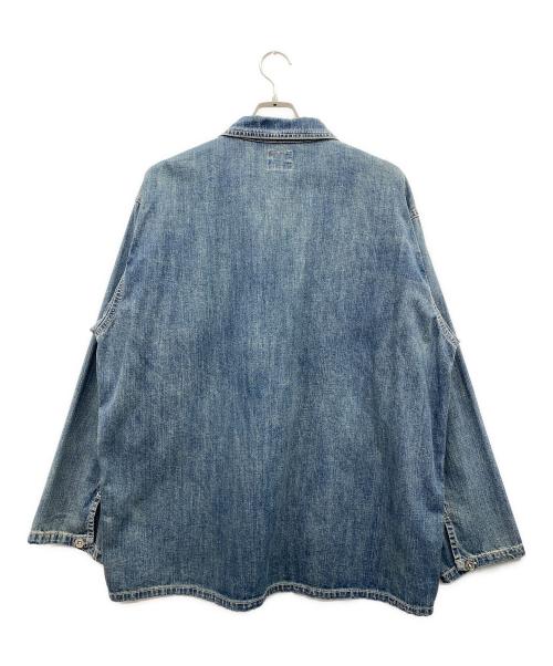 HOUSTON（ヒューストン）HOUSTON (ヒューストン) デニムシャツ ブルー サイズ:XXLの古着・服飾アイテム