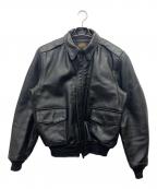 VANSONバンソン）の古着「A-2フライトジャケット」｜ブラック