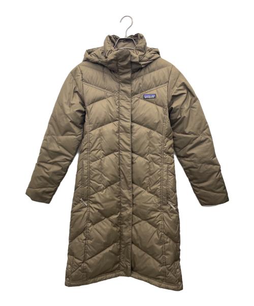 Patagonia（パタゴニア）Patagonia (パタゴニア) ロングダウンコート ブラウン サイズ:ＸＳの古着・服飾アイテム