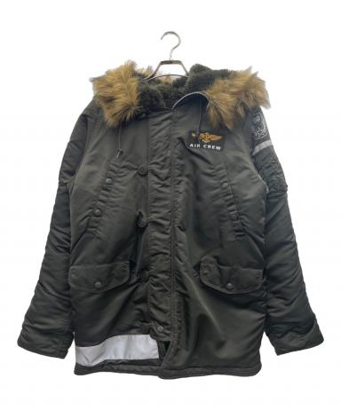 中古・古着通販】ALPHA (アルファ) フライトジャケット カーキ サイズ