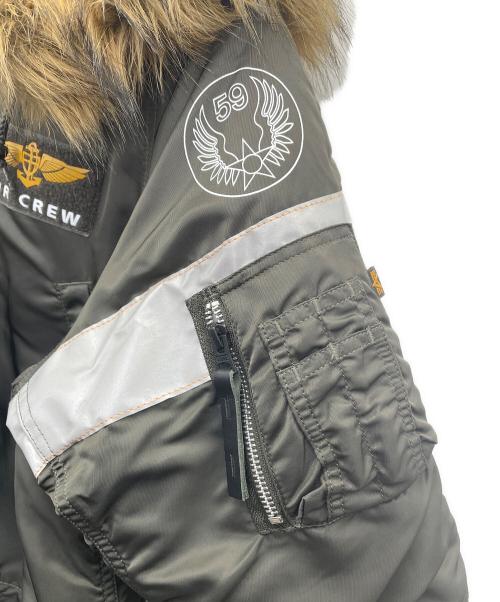 ALPHA（アルファ）ALPHA (アルファ) フライトジャケット カーキ サイズ:Lの古着・服飾アイテム