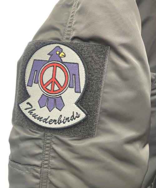 ALPHA（アルファ）ALPHA (アルファ) フライトジャケット カーキ サイズ:Lの古着・服飾アイテム