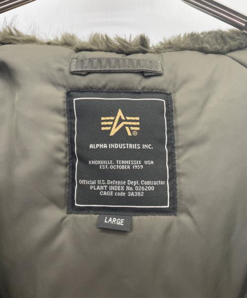 ALPHA（アルファ）ALPHA (アルファ) フライトジャケット カーキ サイズ:Lの古着・服飾アイテム