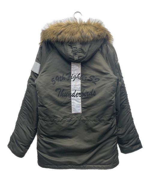 ALPHA（アルファ）ALPHA (アルファ) フライトジャケット カーキ サイズ:Lの古着・服飾アイテム