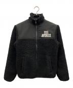 AVIREXアヴィレックス）の古着「フリースジャケット」｜ブラック