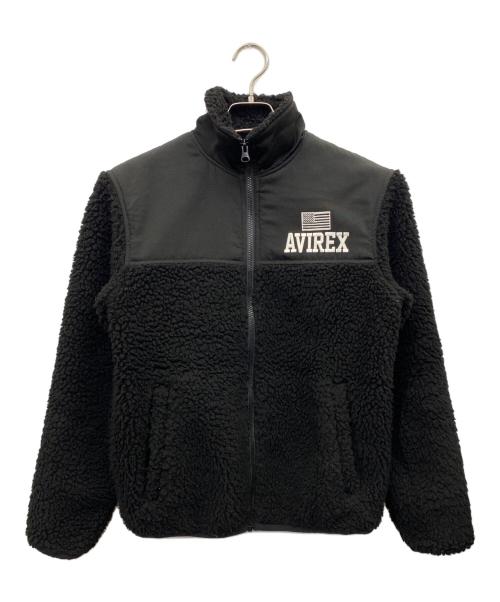 AVIREX（アヴィレックス）AVIREX (アヴィレックス) フリースジャケット ブラック サイズ:Fの古着・服飾アイテム