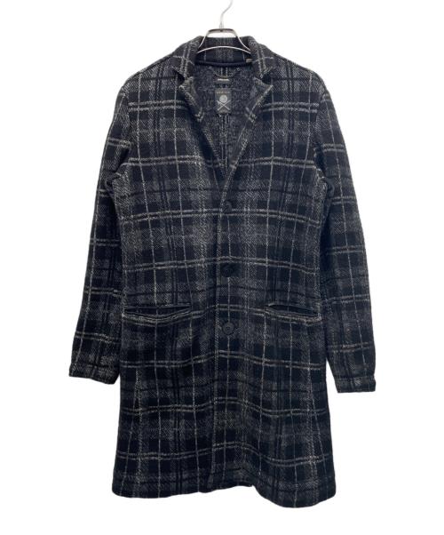 DIESEL（ディーゼル）DIESEL (ディーゼル) チェスターコート ブラック サイズ:Mの古着・服飾アイテム
