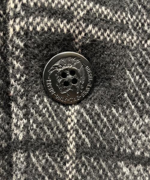 DIESEL（ディーゼル）DIESEL (ディーゼル) チェスターコート ブラック サイズ:Mの古着・服飾アイテム