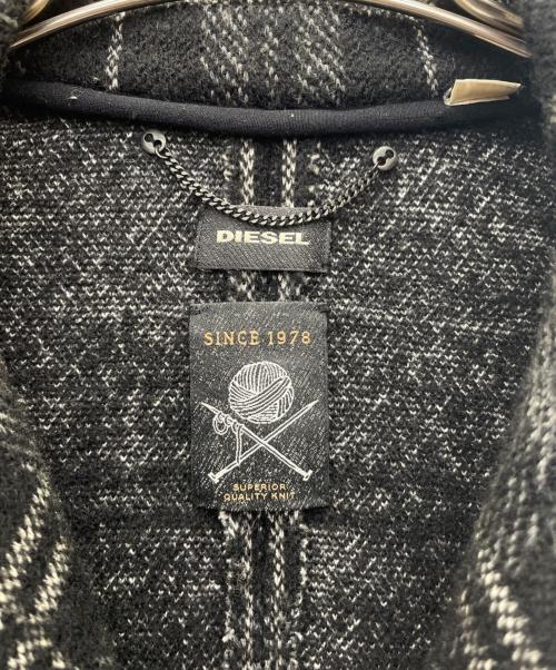 DIESEL（ディーゼル）DIESEL (ディーゼル) チェスターコート ブラック サイズ:Mの古着・服飾アイテム