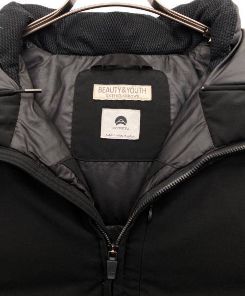 BEAUTY&YOUTH UNITED ARROWS（ビューティーアンドユースユナイテッドアローズ）BEAUTY&YOUTH UNITED ARROWS (ビューティーアンドユースユナイテッドアローズ) 小松マテーレ (コマツマテーレ) ダウンジャケット ブラック サイズ:Mの古着・服飾アイテム