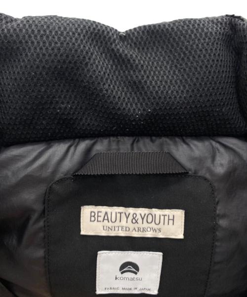 BEAUTY&YOUTH UNITED ARROWS（ビューティーアンドユースユナイテッドアローズ）BEAUTY&YOUTH UNITED ARROWS (ビューティーアンドユースユナイテッドアローズ) 小松マテーレ (コマツマテーレ) ダウンジャケット ブラック サイズ:Mの古着・服飾アイテム