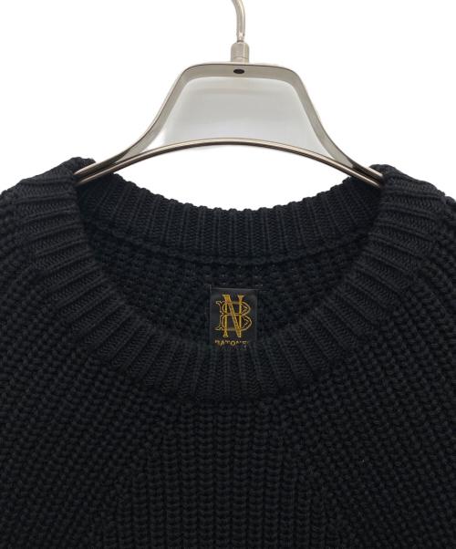 BATONER（バトナ―）BATONER (バトナ―) 厚手ニット ブラック サイズ:3の古着・服飾アイテム