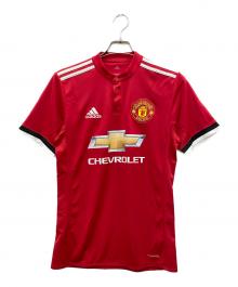 マンチェスターユナイテッド×adidas（マンチェスターユナイテッド×アディダス）の古着「サッカーユニフォーム サッカーユニフォーム マンチェスターユナイテッド　2017-18 ホーム」｜レッド