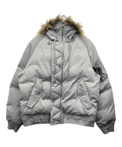 BREATH（ブレス）BREATH (ブレス) ダウンジャケット ライトグレー サイズ:Ｌの古着・服飾アイテム