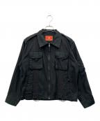 AVIREXアヴィレックス）の古着「ミリタリージャケット」｜ブラック