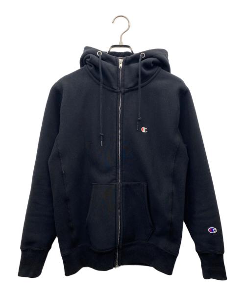 Champion（チャンピオン）Champion (チャンピオン) ストームシェル ジップフーデッドスウェットシャツ ブラック サイズ:Sの古着・服飾アイテム