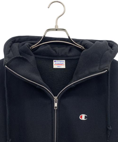Champion（チャンピオン）Champion (チャンピオン) ストームシェル ジップフーデッドスウェットシャツ ブラック サイズ:Sの古着・服飾アイテム