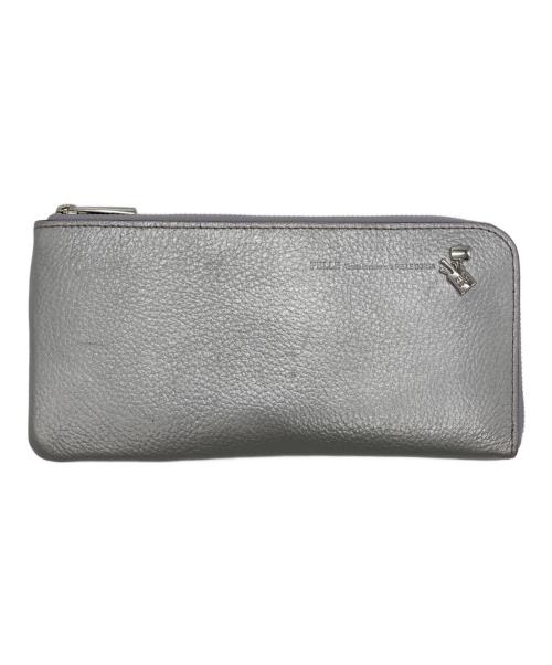 PELLE BORSA（ペレボルサ）PELLE BORSA (ペレボルサ) 長財布 グレーの古着・服飾アイテム